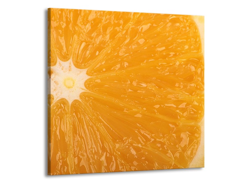 Canvas schilderij Keuken | Geel, Oranje, Bruin | 70x70cm 1Luik