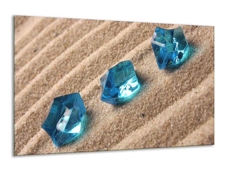 Canvas schilderij Spa | Blauw, Bruin | 120x70cm 1Luik