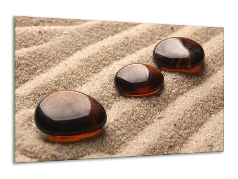 Canvas schilderij Zand | Bruin | 120x70cm 1Luik