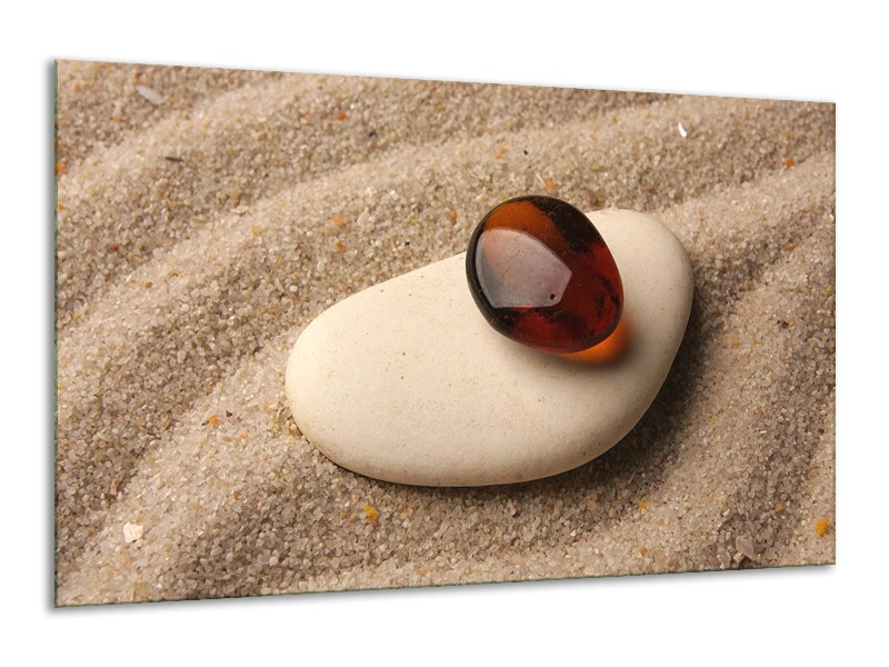 Canvas schilderij Spa | Oranje, Crème, Wit | 120x70cm 1Luik