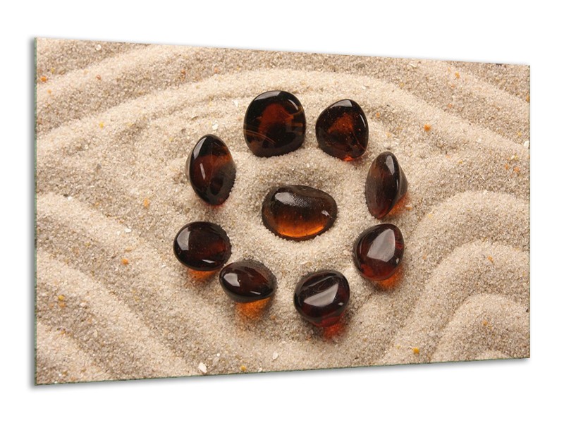 Canvas schilderij Spa | Oranje, Crème, Bruin | 120x70cm 1Luik