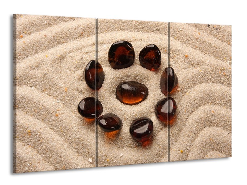 Canvas schilderij Spa | Oranje, Crème, Bruin | 165x100cm 3Luik