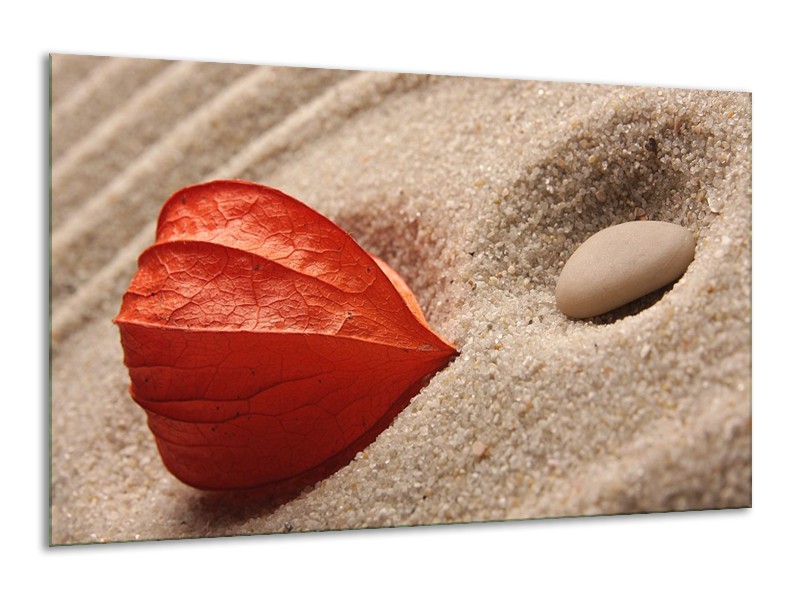 Canvas schilderij Spa | Bruin, Crème, Rood | 120x70cm 1Luik