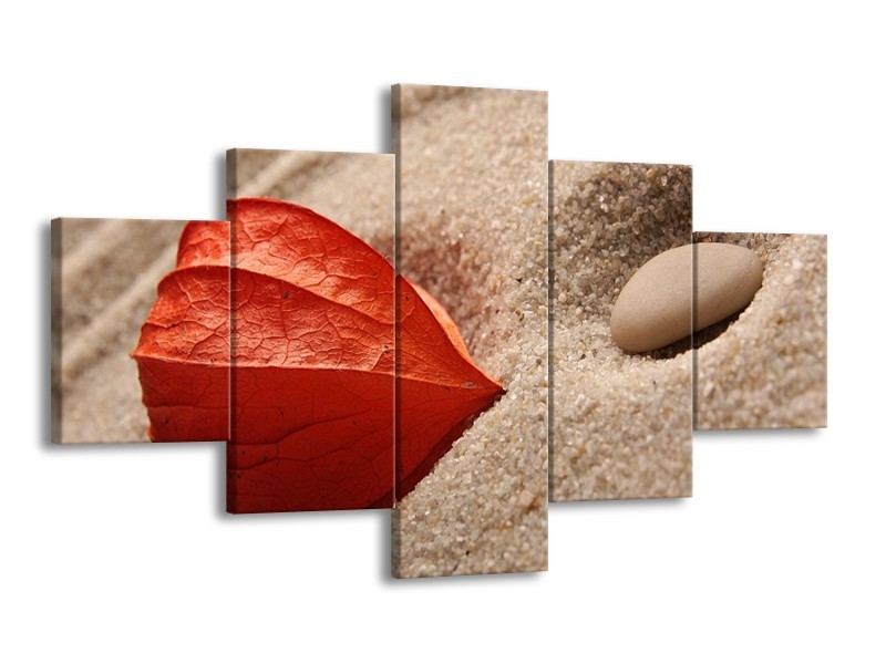 Glas schilderij Spa | Bruin, Crème, Rood | 125x70cm 5Luik