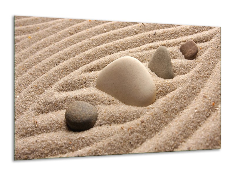 Canvas schilderij Spa | Bruin, Crème | 120x70cm 1Luik