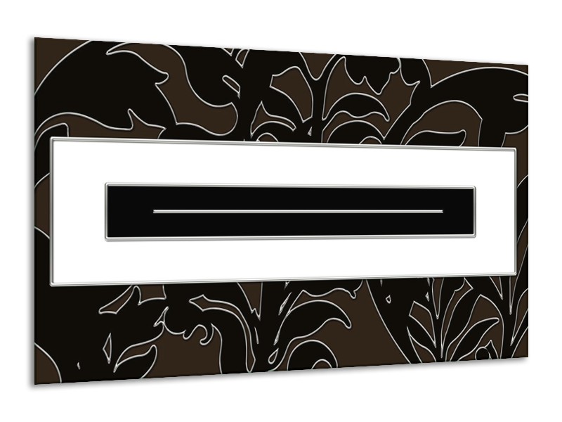 Canvas schilderij Art | Zwart, Wit | 120x70cm 1Luik