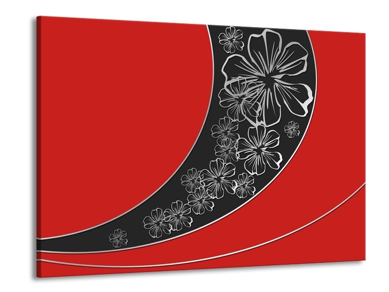 Glas schilderij Art | Rood, Zwart | 100x70cm 1Luik