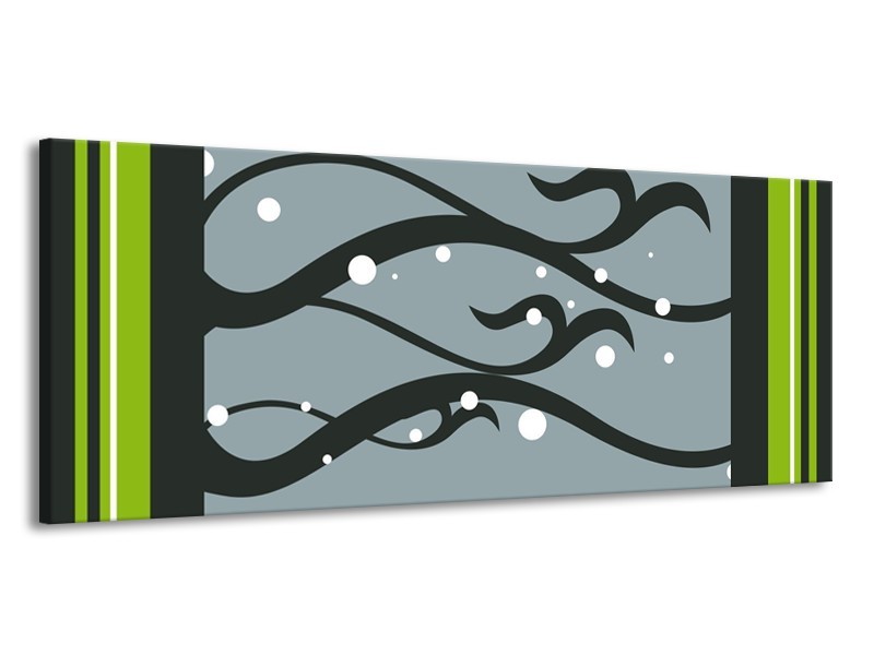 Glas schilderij Art | Grijs, Zwart | 145x58cm 1Luik