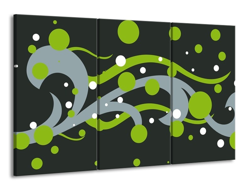 Glas schilderij Art | Groen, Grijs | 165x100cm 3Luik