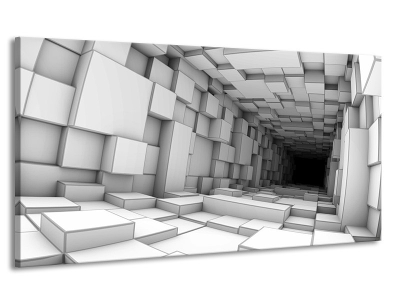 Canvas schilderij Art | Grijs, Zwart | 170x90cm 1Luik