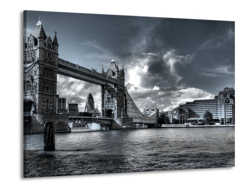 Glas schilderij Brug | Grijs, Wit | 100x70cm 1Luik