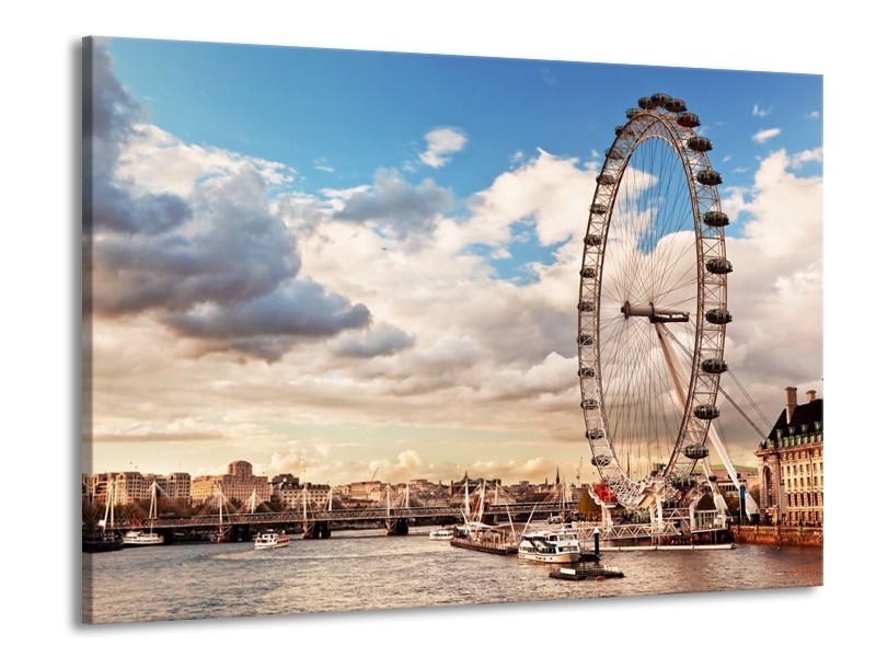 Glas schilderij Water | Blauw, Grijs | 100x70cm 1Luik