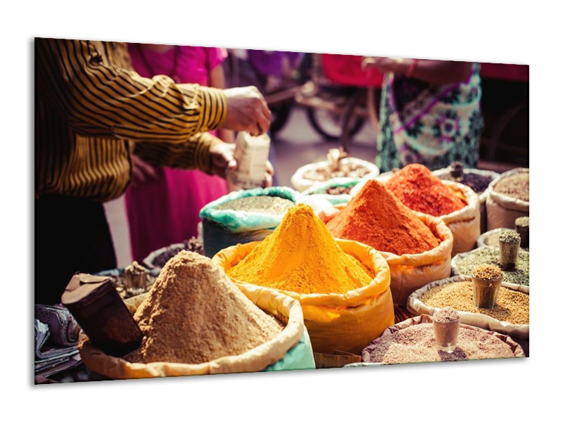 Canvas schilderij Kruinden | Oranje, Bruin, Geel | 120x70cm 1Luik