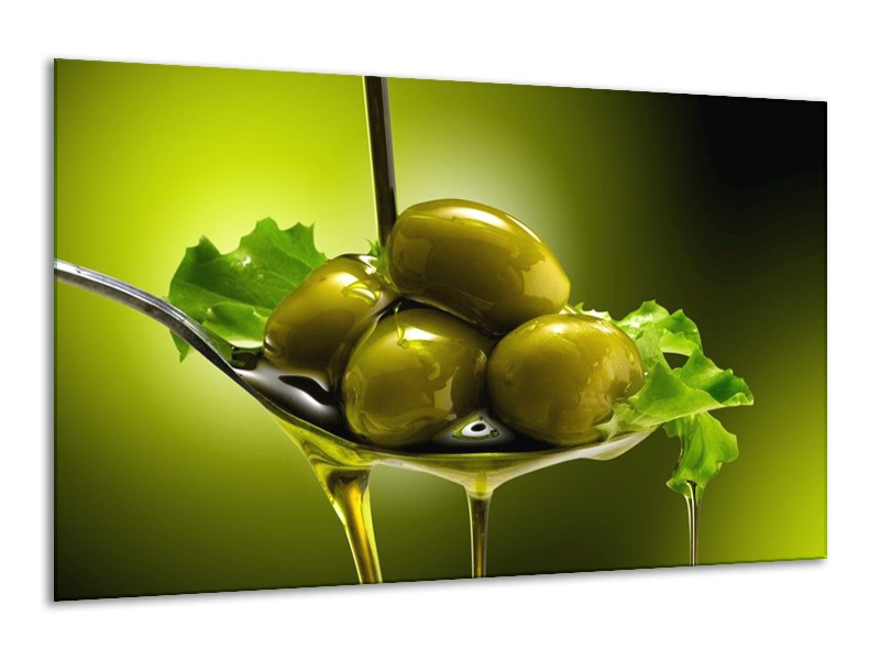 Canvas schilderij Olijven | Groen | 120x70cm 1Luik