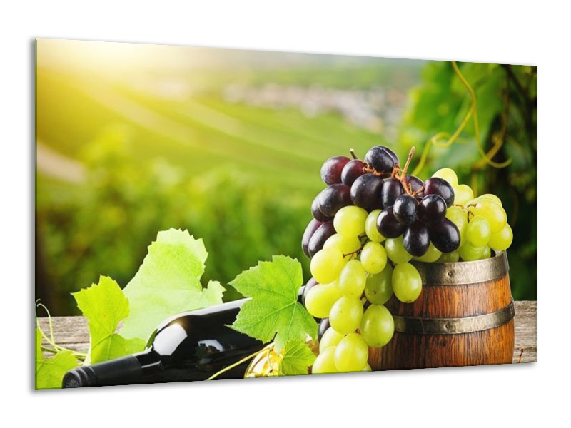 Canvas schilderij Frankrijk | Groen, Bruin | 120x70cm 1Luik