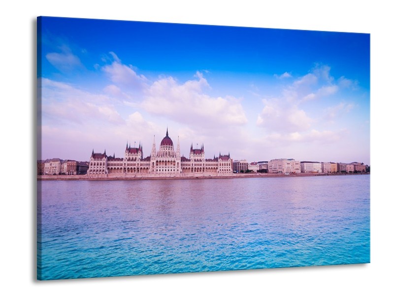Glas schilderij Natuur | Blauw, Grijs | 100x70cm 1Luik