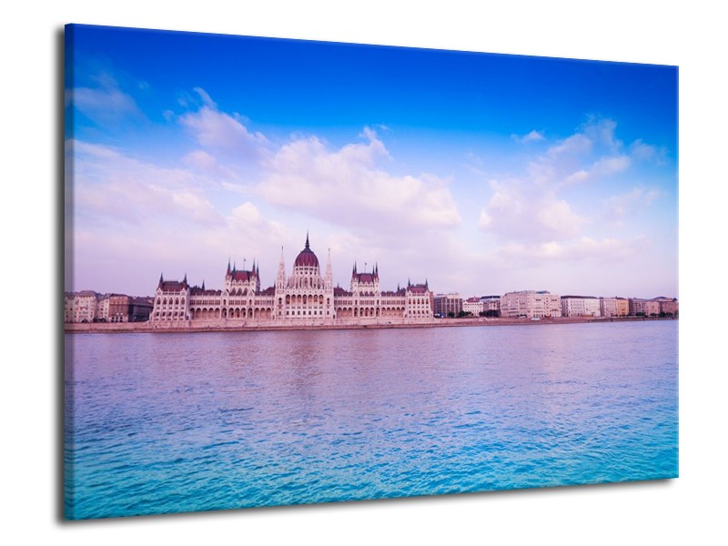Glas schilderij Natuur | Blauw, Grijs | 70x50cm 1Luik