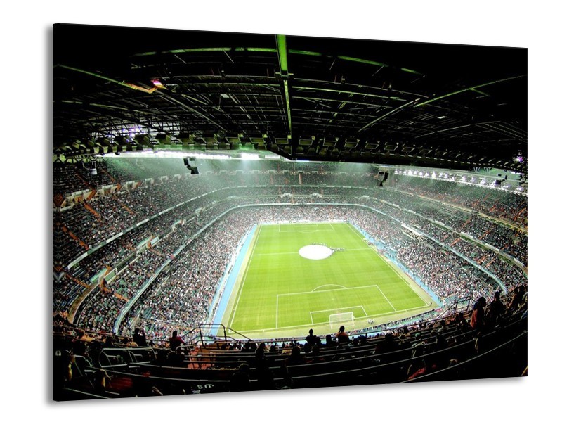 Glas schilderij Stadion | Groen | 100x70cm 1Luik