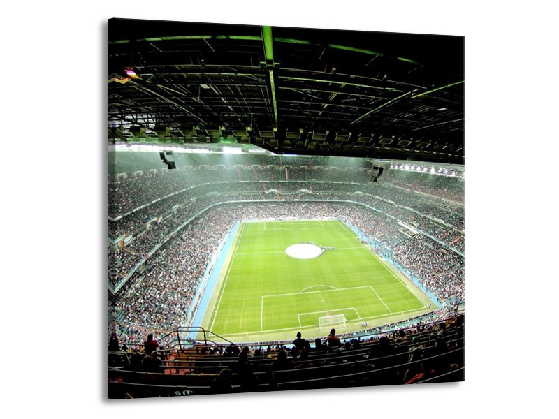 Glas schilderij Stadion | Groen | 50x50cm 1Luik