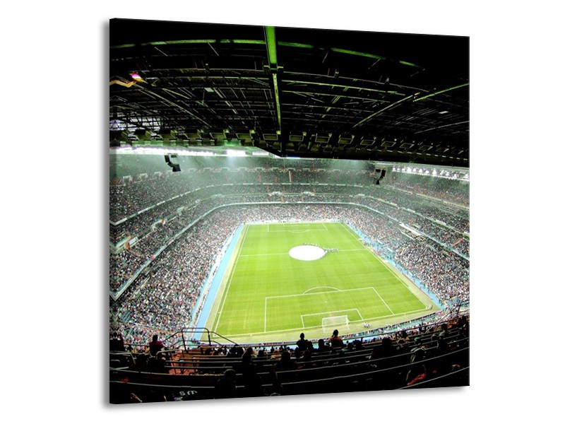 Canvas schilderij Stadion | Groen | 70x70cm 1Luik