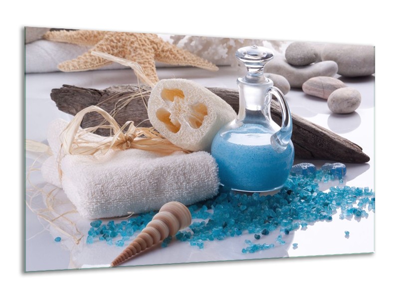 Canvas schilderij Spa | Blauw, Wit | 120x70cm 1Luik