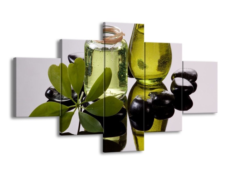 Glas schilderij Olijven | Groen, Grijs | 125x70cm 5Luik