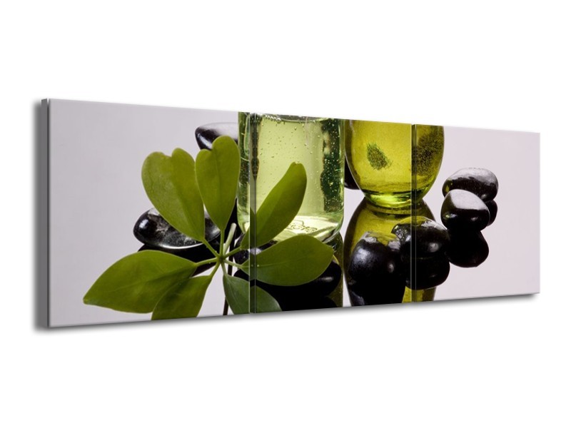 Glas schilderij Olijven | Groen, Grijs | 150x50cm 3Luik