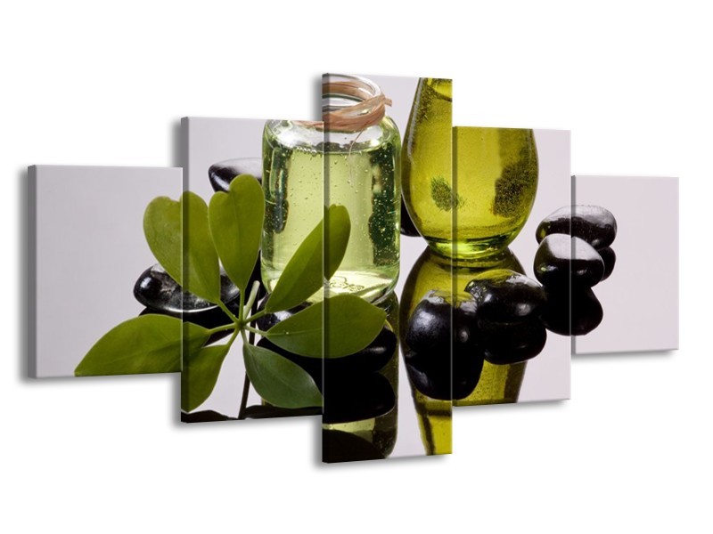 Glas schilderij Olijven | Groen, Grijs | 150x80cm 5Luik