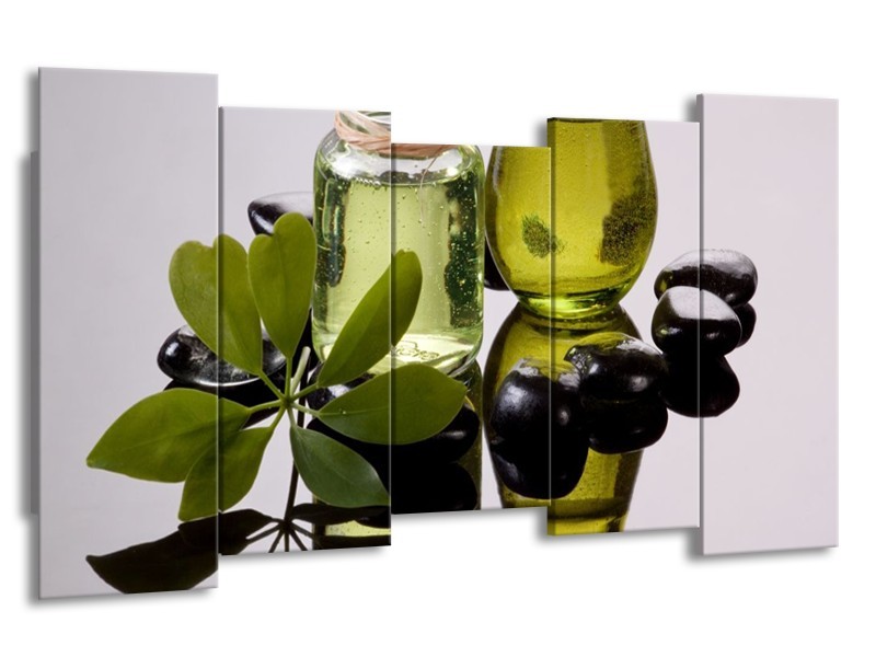 Glas schilderij Olijven | Groen, Grijs | 150x80cm 5Luik
