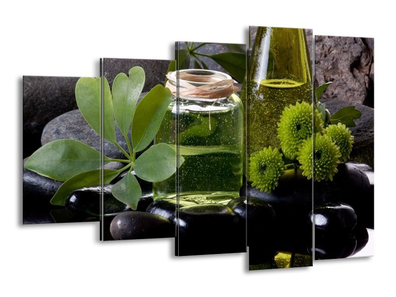 Glas schilderij Olijven | Groen, Zwart | 150x100cm 5Luik