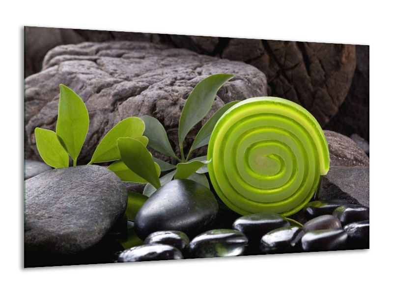 Canvas schilderij Spa | Groen, Zwart | 120x70cm 1Luik