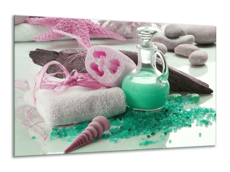 Canvas schilderij Spa | Groen, Roze | 120x70cm 1Luik