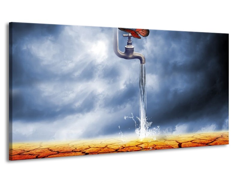 Canvas schilderij Modern | Bruin, Grijs | 170x90cm 1Luik