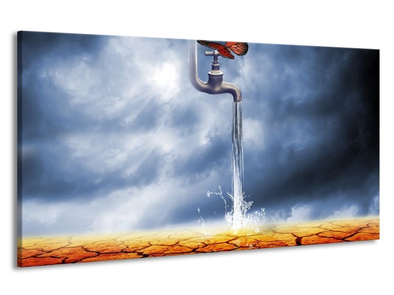 Canvas schilderij Modern | Bruin, Grijs | 190x100cm 1Luik