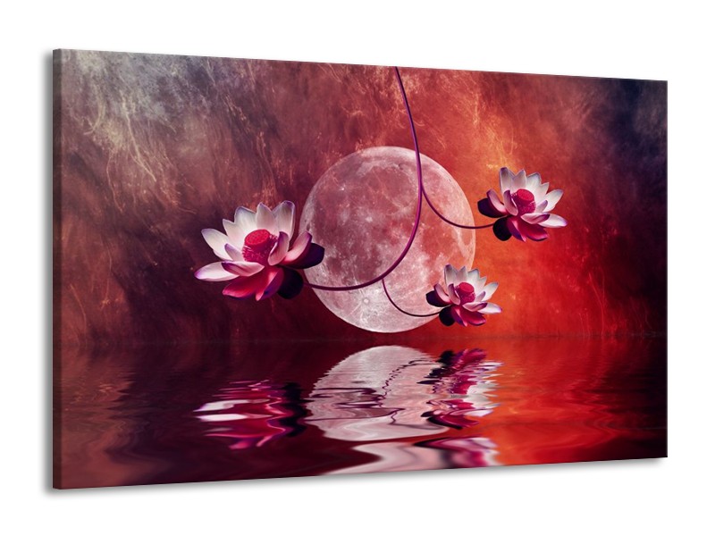 Glas schilderij Modern | Rood, Paars, Roze | 140x90cm 1Luik