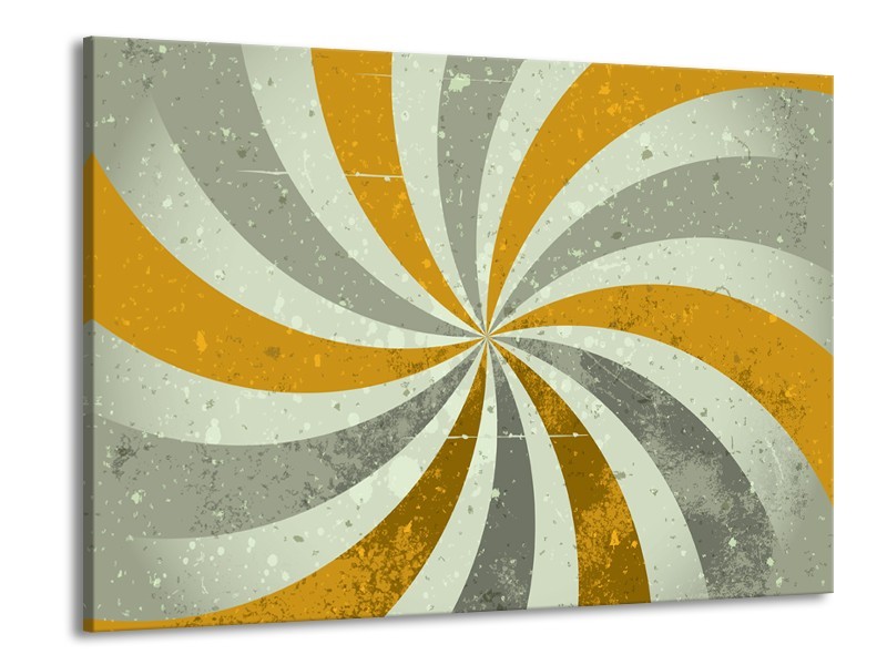 Canvas schilderij Abstract | Grijs, Bruin | 100x70cm 1Luik
