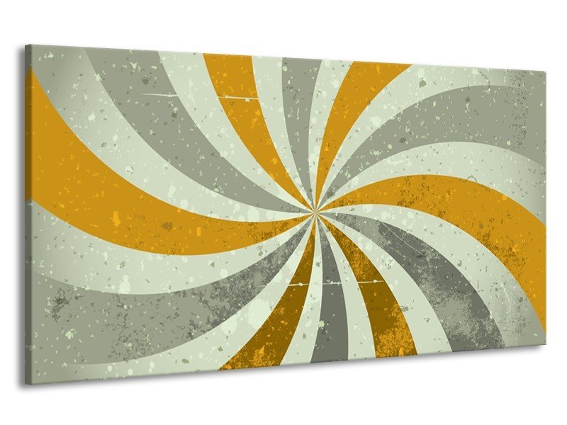 Canvas schilderij Abstract | Grijs, Bruin | 190x100cm 1Luik