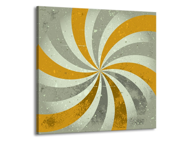 Canvas schilderij Abstract | Grijs, Bruin | 70x70cm 1Luik
