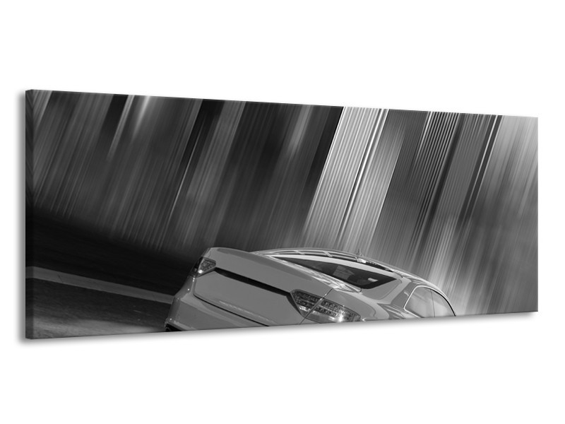 Glas schilderij Auto | Zwart, Grijs | 145x58cm 1Luik