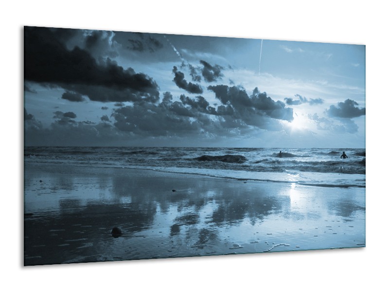 Glasschilderij Zee | Blauw | 120x70cm 1Luik