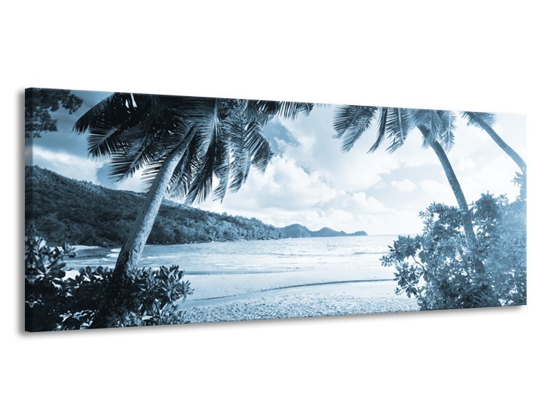 Glasschilderij Zee, Strand | Blauw | 145x58cm 1Luik