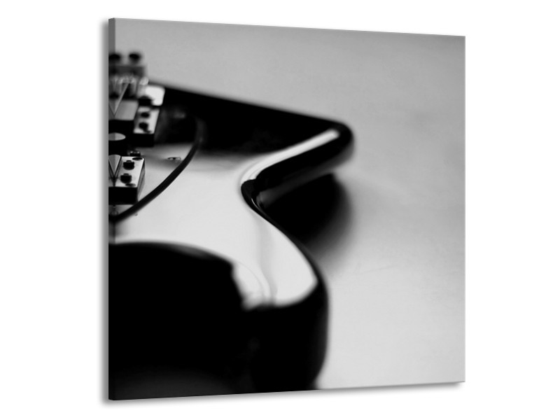 Glasschilderij Muziek | Grijs, Zwart | 70x70cm 1Luik
