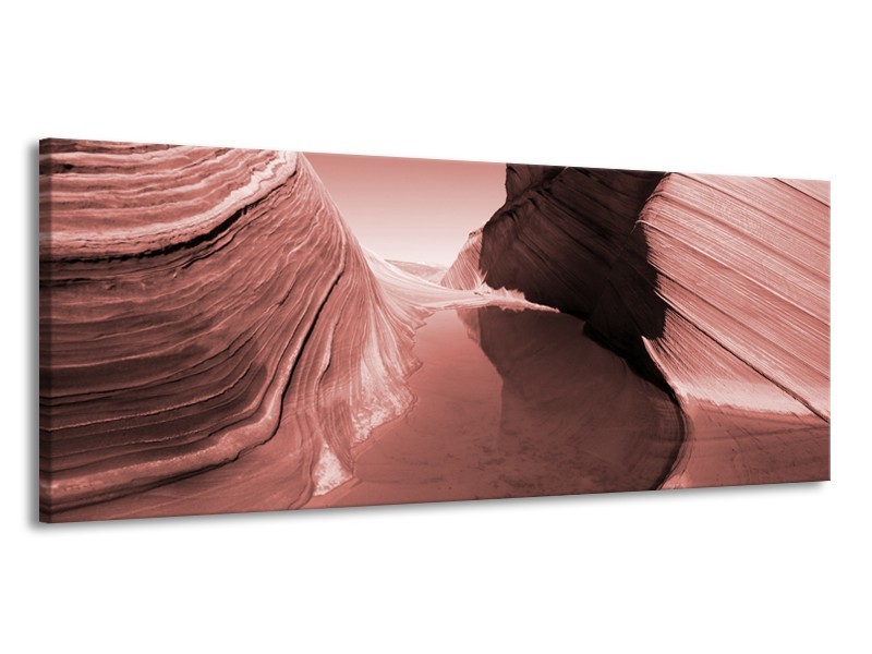 Glasschilderij Zand | Bruin, Rood | 145x58cm 1Luik