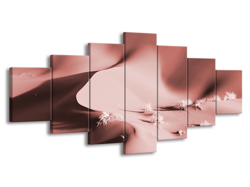 Glasschilderij Zand | Bruin, Rood | 210x100cm 7Luik