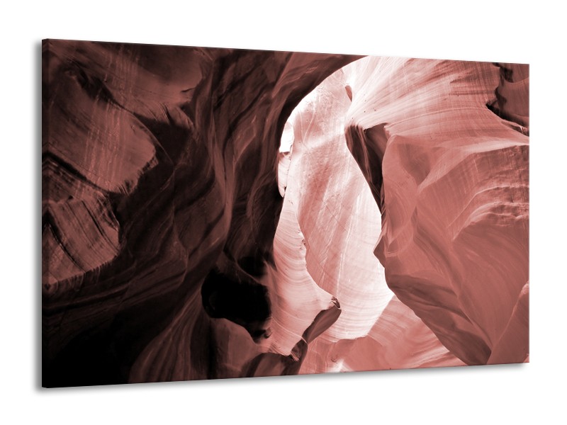 Canvas Schilderij Zand | Bruin, Rood | 140x90cm 1Luik