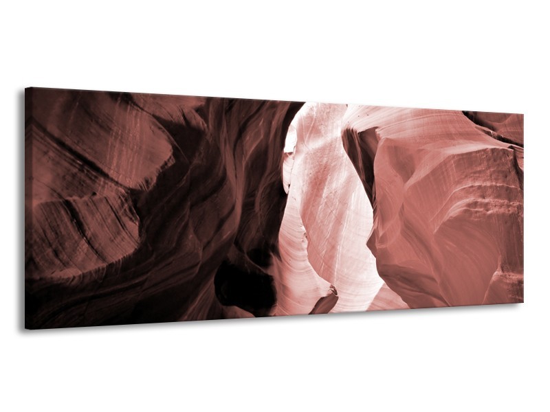 Canvas Schilderij Zand | Bruin, Rood | 145x58cm 1Luik