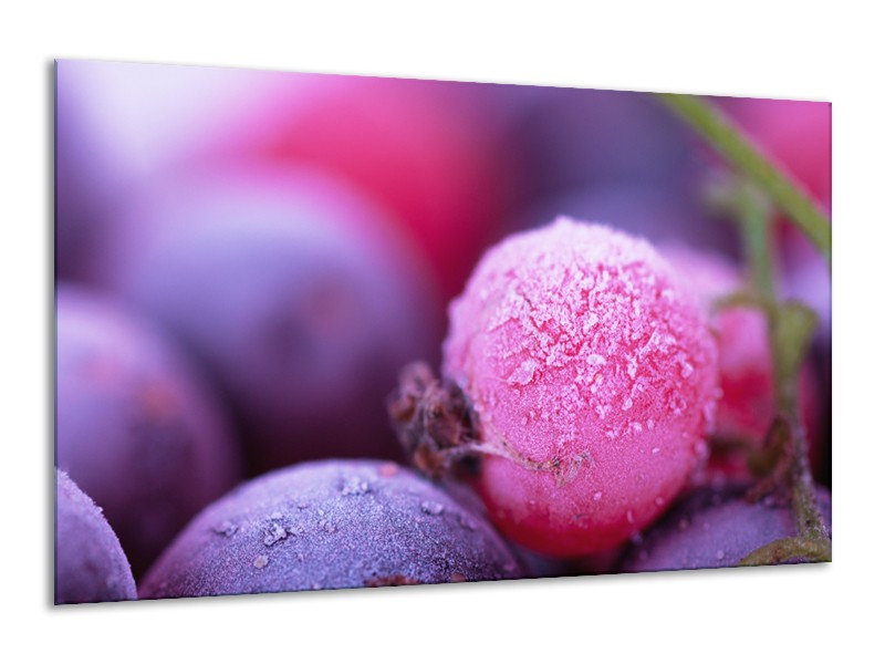 Glasschilderij Fruit, Keuken | Paars, Roze | 120x70cm 1Luik