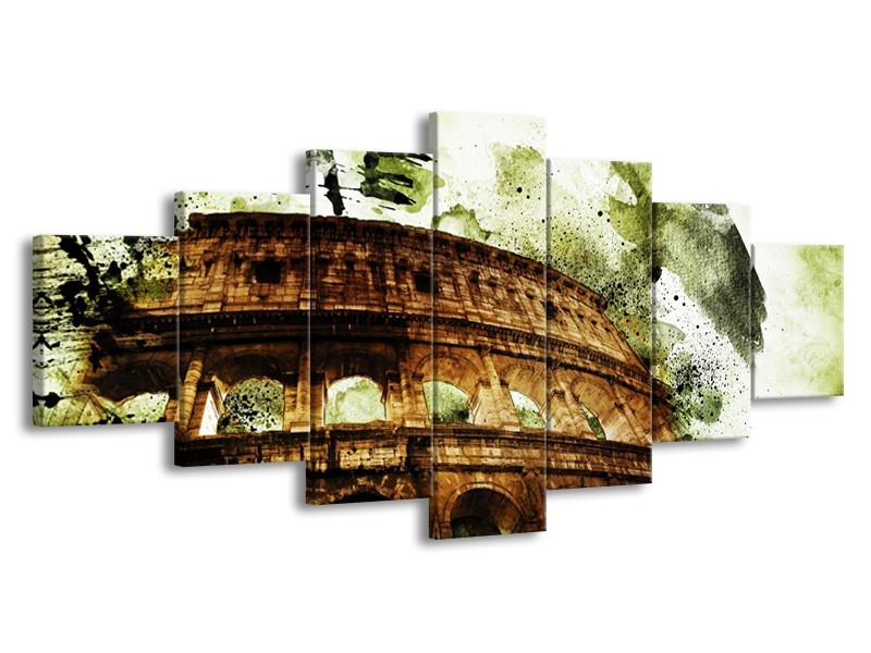 Glasschilderij Italie, Rome | Groen, Bruin | 210x100cm 7Luik
